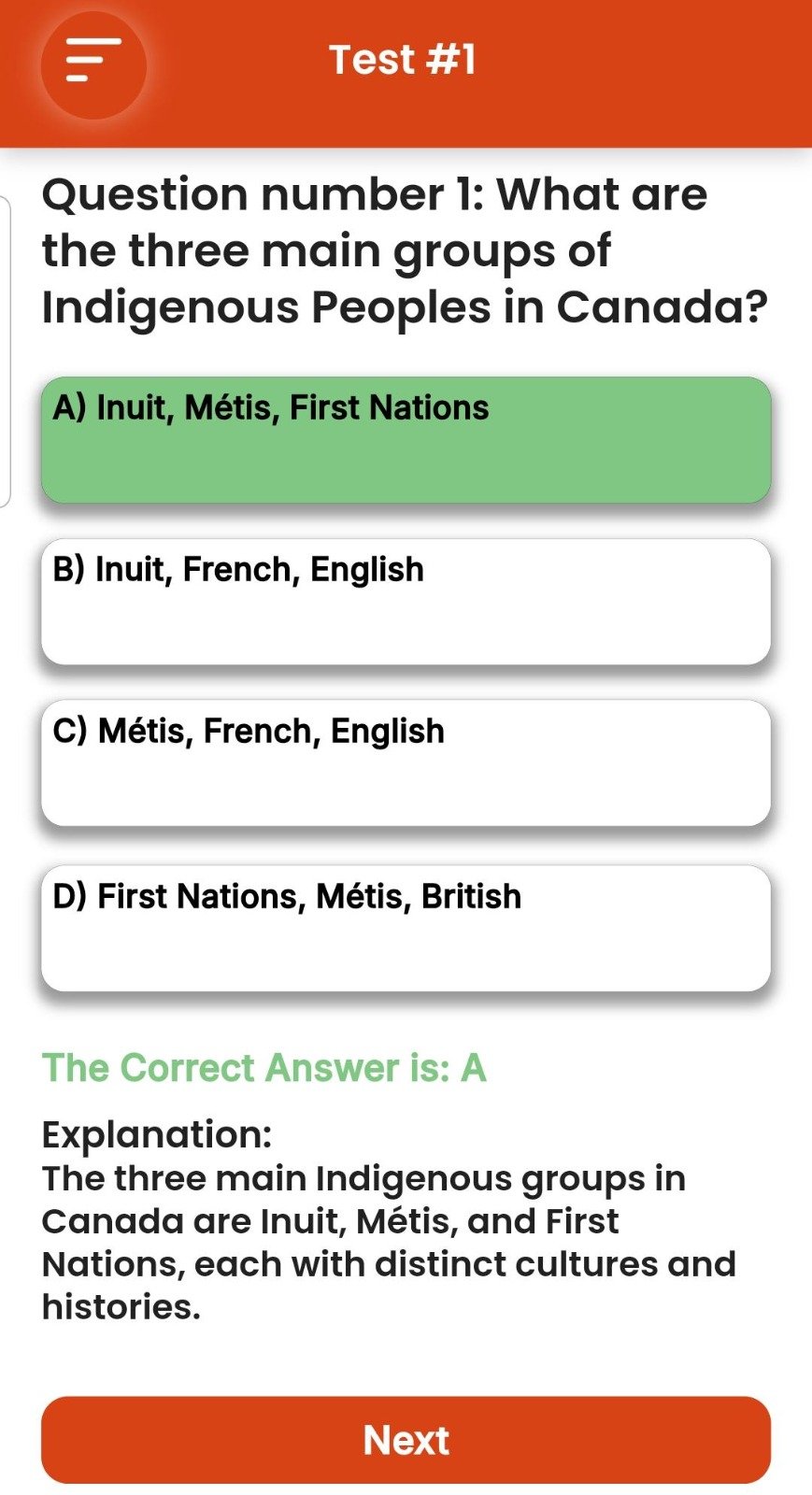 CanaPrep Test Feedback