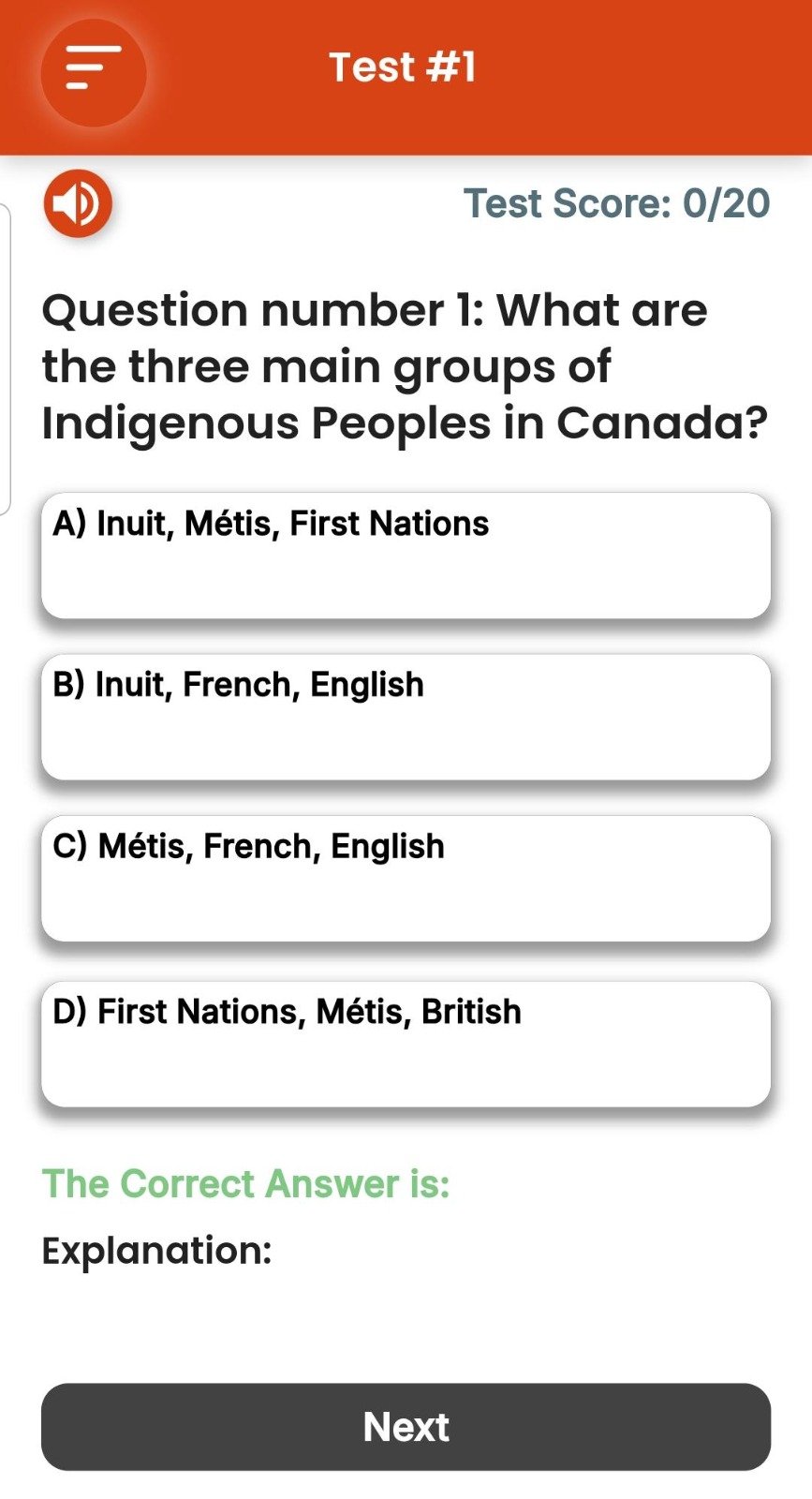 CanaPrep Test Question